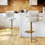 Swivel Bar Stool for Kitchen Island Low Back Armless Single Stool Velvet  Adjustable Height Counter Stool-1149482573