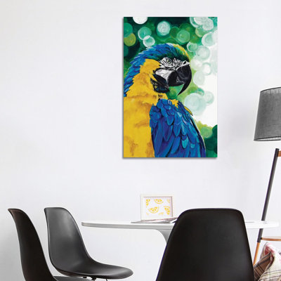 Brilliant Parrot by Chelsea Goodrich - Wrapped Canvas Print