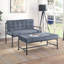 Banc gris et gris capitonné-1314731737