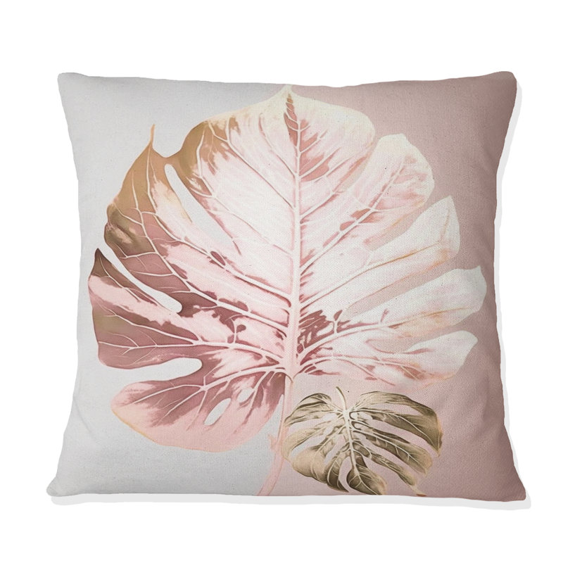 Leaf II - Ferns Printed Throw Pillow