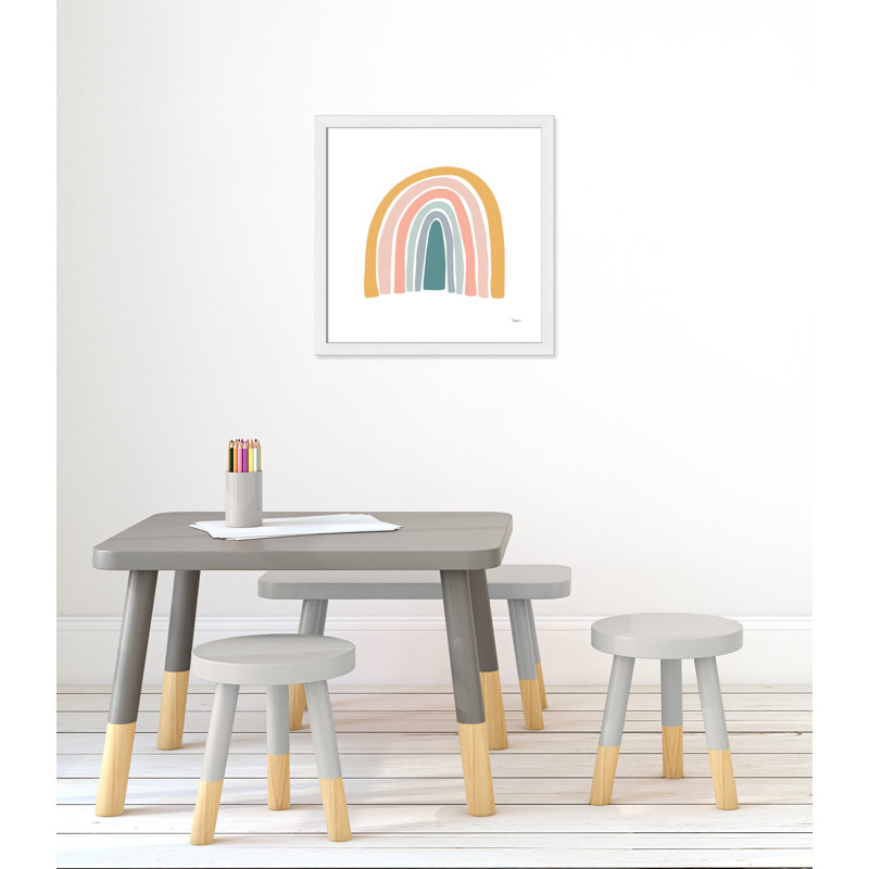 Décoration murale pour enfants, H 22,5 po x l 22,5 po x P 0,63 po, Cadre blanc