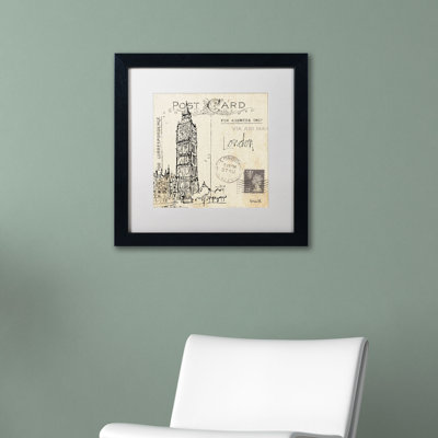 Ladzi 'Postcard Sketches II' by Anne Tavoletti Framed Painting Print