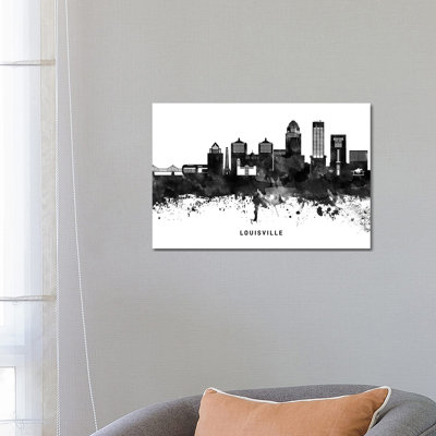 Louisville Skyline by WallDecorAddict - Wrapped Canvas Print