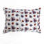 Ensemble de housse de couette réversible en microfibre bleu / rouge-57903753