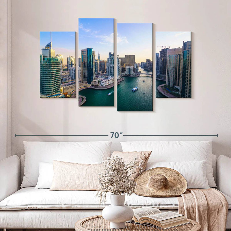 Nicci Dubai Blue Marina, 32" H x 52" W