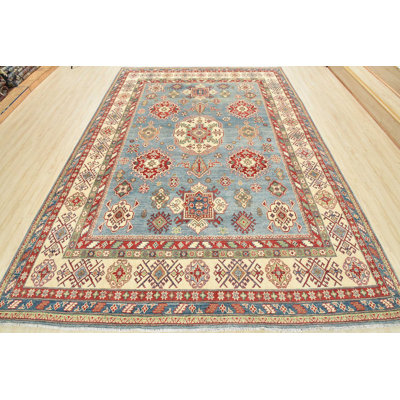 Kazak One-of-a-Kind 8'11" X 11'11" Wool Area Rug in Blue