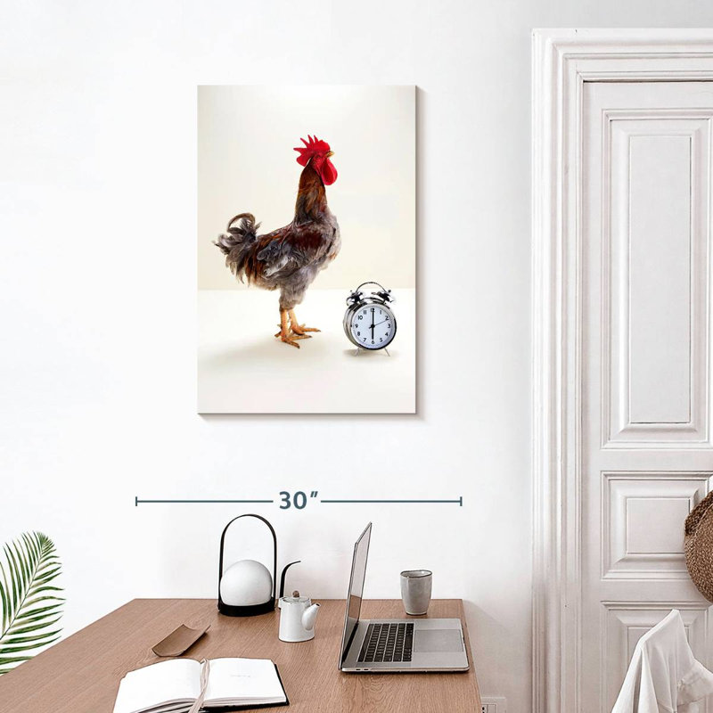 The Noisy Rooster, 30" H x 20" W