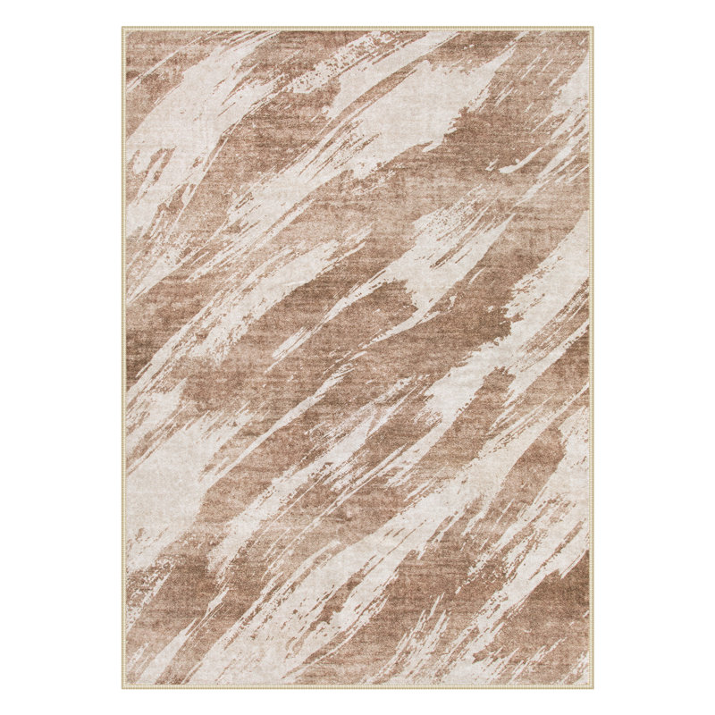 Tapis abstrait lavable abstrait - Tapis moderne doux avec envers antidérapant pour le salon, la chambre à coucher et la décoration intérieure