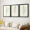 Olive Leaves I - Toile tendue avec châssis sur mesure - 3 pièces