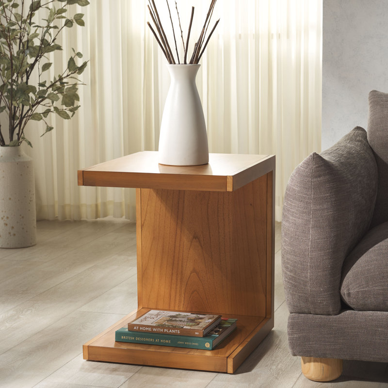 Table d'appoint en bois Tawney «C», Naturel
