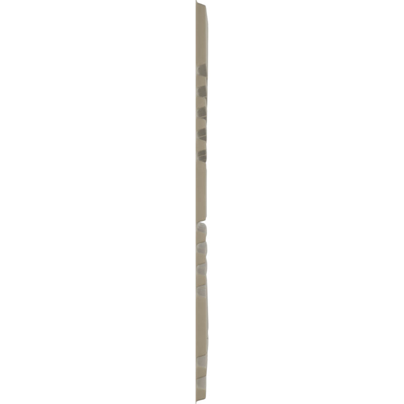 Panneau mural décoratif Stacked EnduraWall 3D (paquet de 12 pour 32,04 pieds carrés), Blanc