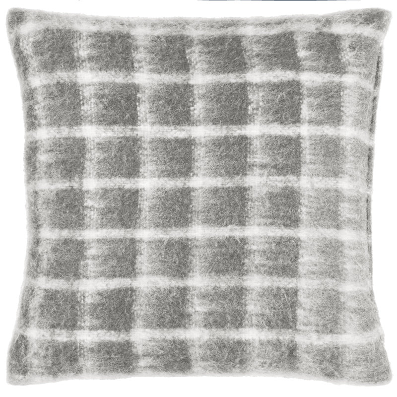 Yarrow Square Cushion, Flint Grey