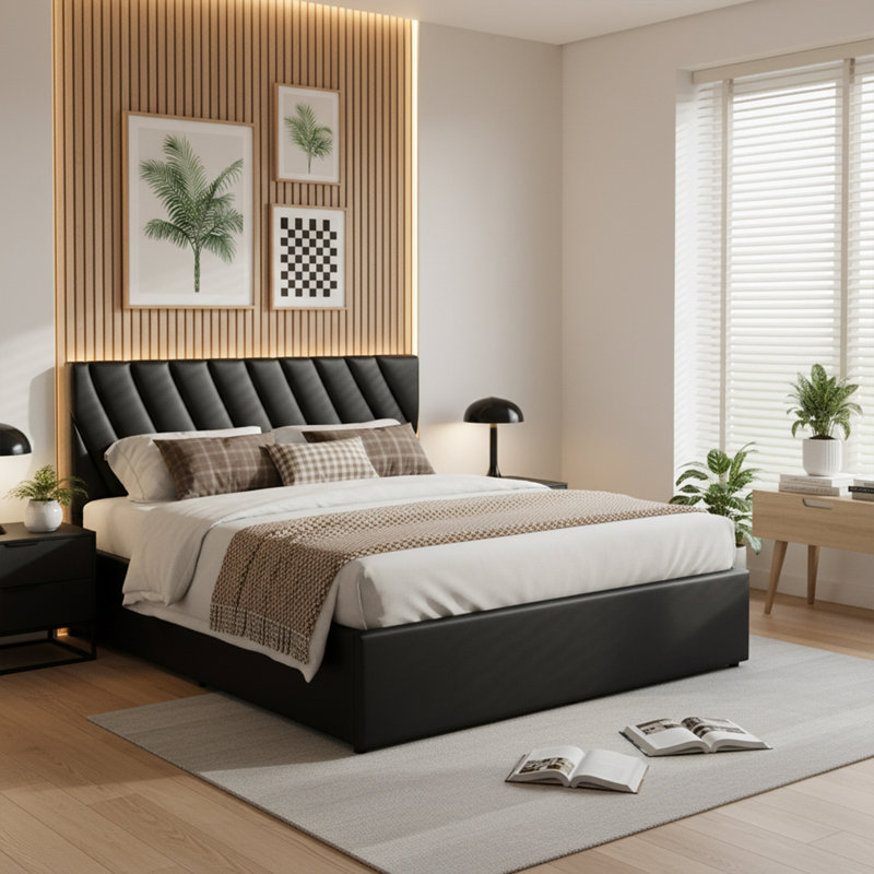 Upholstered Ottoman Storage Bed