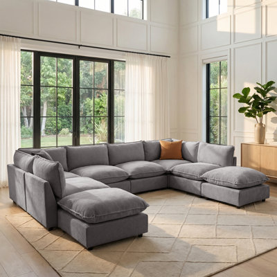 Canapé modulaire surdimensionné de 8 places l 138,29 po Heffernan