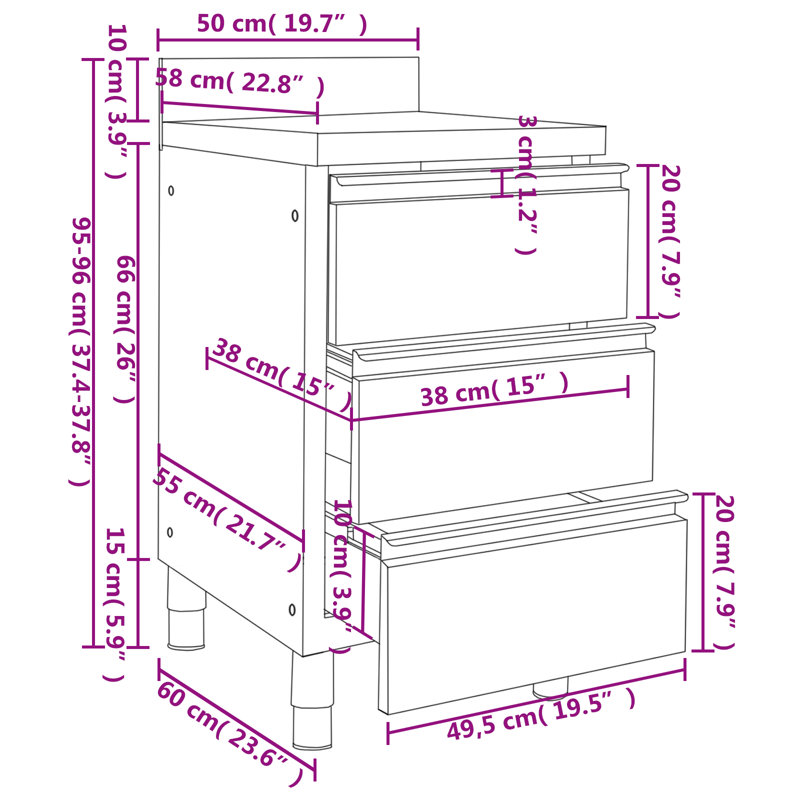 Fraces 96cm Kitchen Pantry