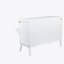 Lit escamotable avec port USB et tablettes amovibles de chaque côté, lit escamotable en pin massif pour bureau personnel, chambre d'amis-108780393-108780395