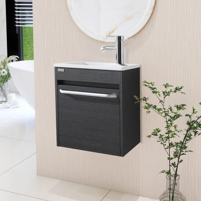 Ensemble de meuble-lavabo mural 16 po pour petite armoire murale
