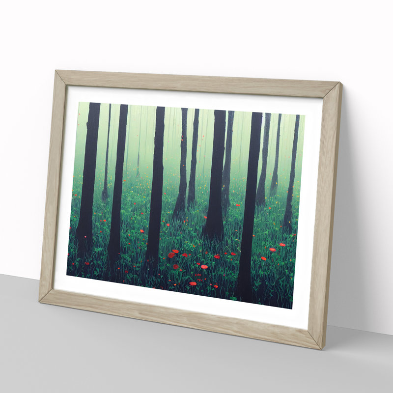 Flowers Of A Spring Forest Vol.3 - Single Picture Frame Print, Oak Framed, 46cm H x 64cm W x 2cm D