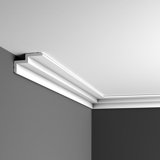 3-7/8 in x 2-3/8 in x 78-3/4 in Primed White Plain Polyurethane Crown Moulding