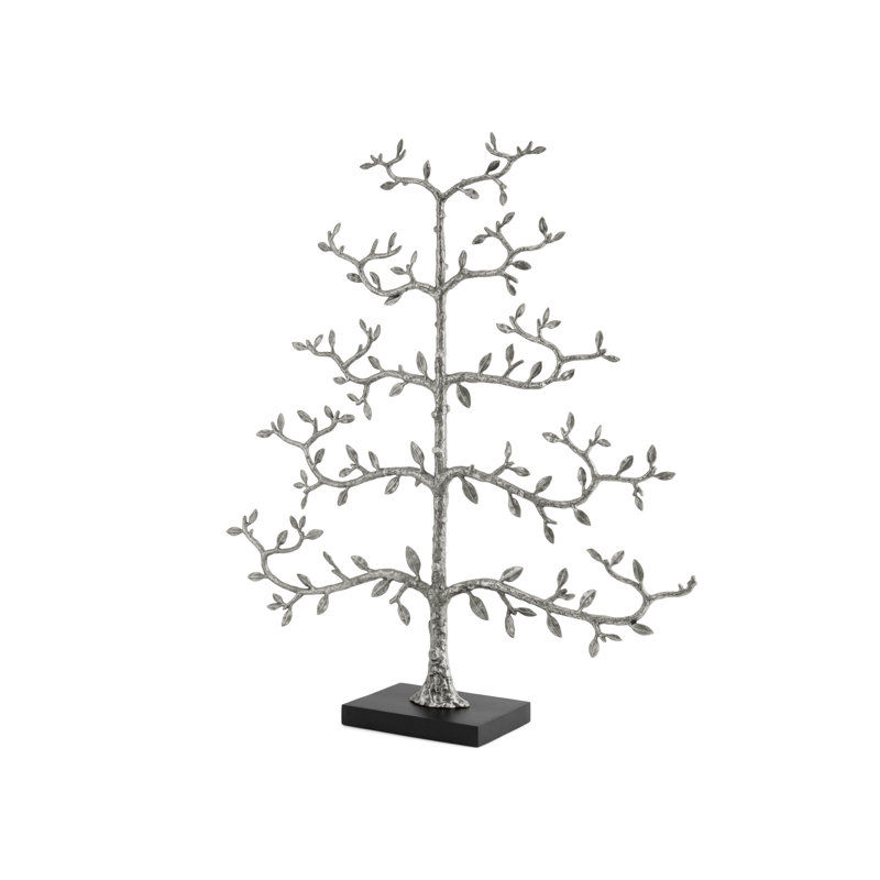 Espalier Christmas Ornament Tree Figurine / Sculpture, 48" H x 48" W x 2" D