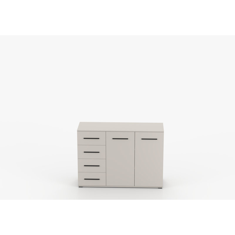 Tamarkus 135 cm W Chest of 4 Drawers, Kaszmir front/Kaszmir doors