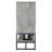Jamaica Inn Weathered Gray Wine Cabinet with Stemware Rack