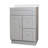 Leler 25 " W Freestanding Standard Free Standing 1 Single Vanity Bathroom Vanity With Cultured Marble Top