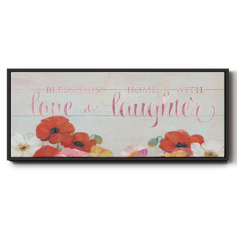 «Bless this Home», toile encadrée, H 8 po x l 20 po