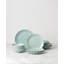 French Perle Scallop Ice Blue 12Pc Dinnerware Set