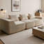Canapé modulaire en velours côtelé modulaire, canapé 3 places entièrement en mousse compressée avec profil bas profond-401010391