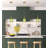 1-lamp green dimmable glass pendant light