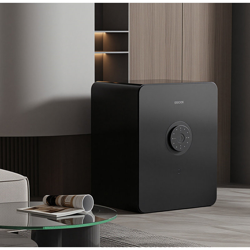 Coffre-fort à empreinte digitale 14,76 po pour bureau personnel, 19.69" H x 14.76" W x 13.58" D