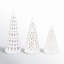 Village House Porcelain Village Mini Fir Tree Set - LED