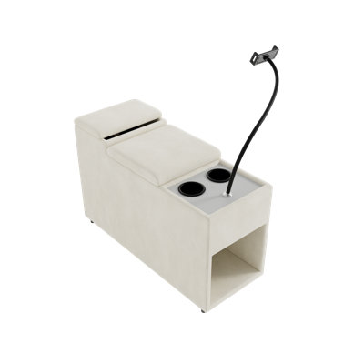 Table d'appoint inclinable modulaire, blanc cassé