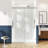 62-67" W X 76" H Frameless Single Sliding Shower Door with 3/8" Clear Tempered Glass - Square Top Rail-123951208