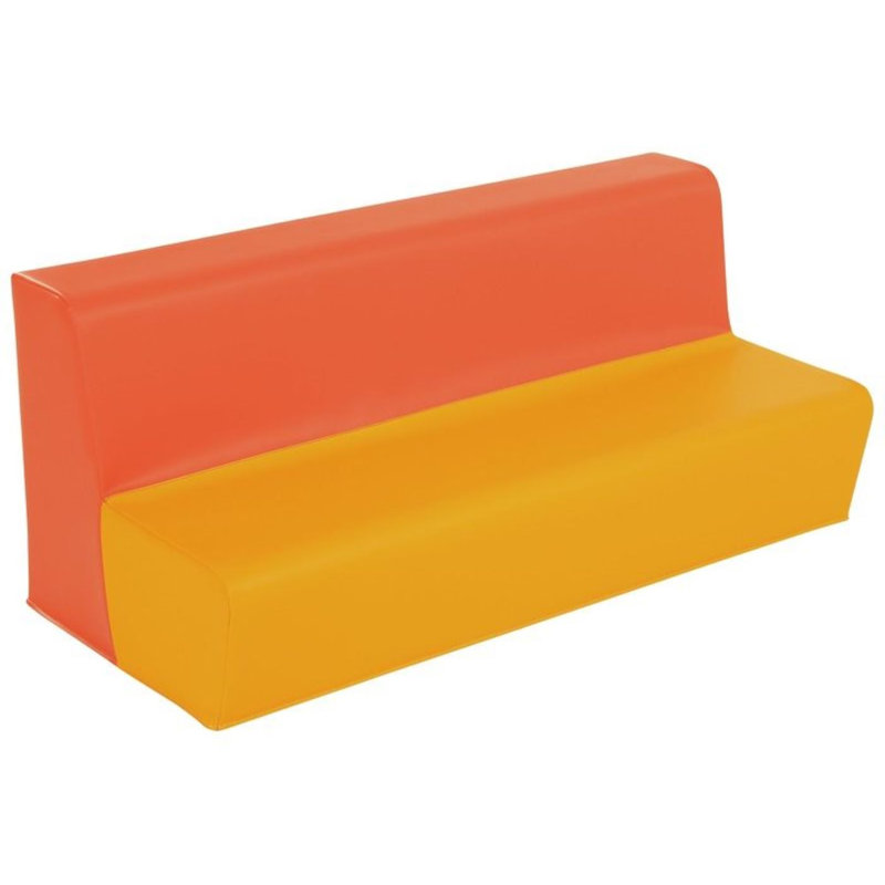 Banc 3 places - Hauteur de l'assise: 6 po, Orange/Light Orange