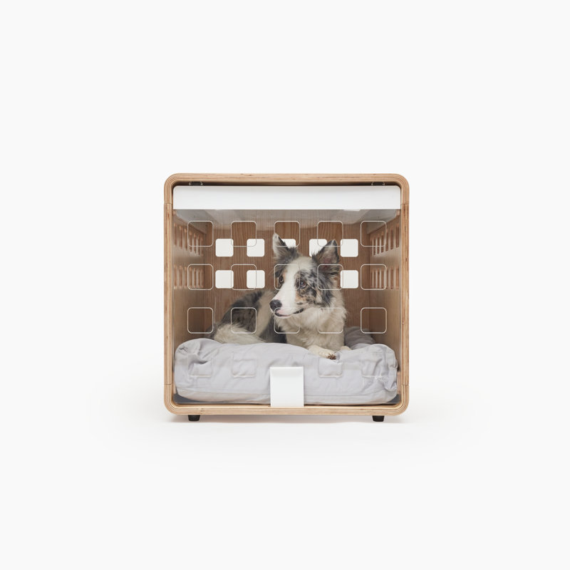 Pet Crate with 1 Door, Small (23" H x 20" W x 26" D), Signature Ash