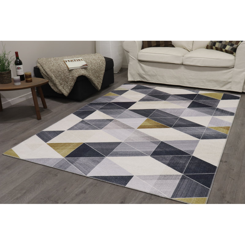 Sue Geometric Hand Woven Area Rug Set, Rectangle 160cm x 230cm