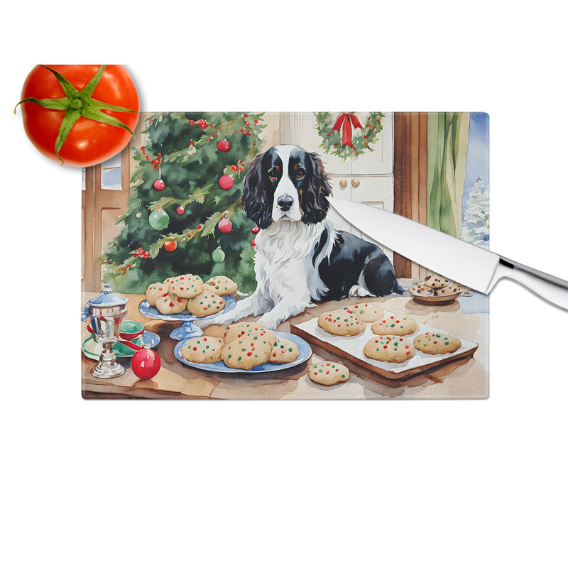 Planche à découper en verre English Springer Spaniel