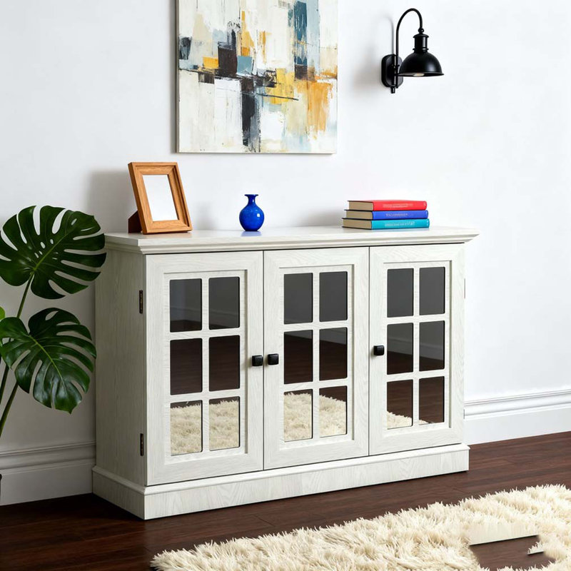 Armoire de rangement l 45 po, Blanc