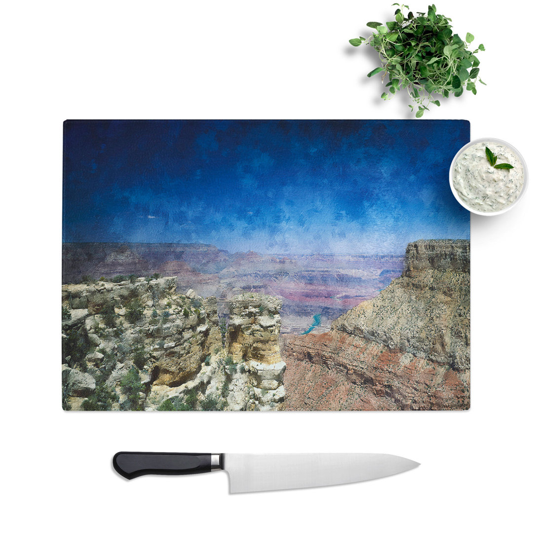 View of the Grand Canyon Painting Chopping Board
