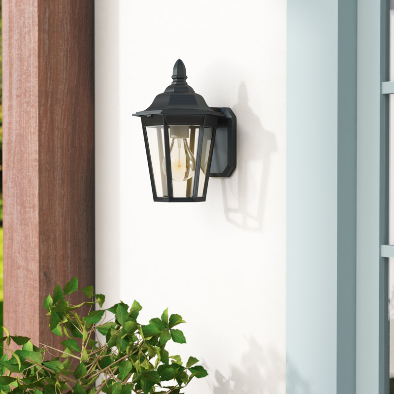 Brentwood One Light Outdoor Wall Lantern from Generation Lighting , Black