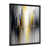 Impression noire sur toile encadrée sélectionné