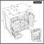 Meuble-lavabo avec lavabo, deux portes et deux tiroirs-1958615556