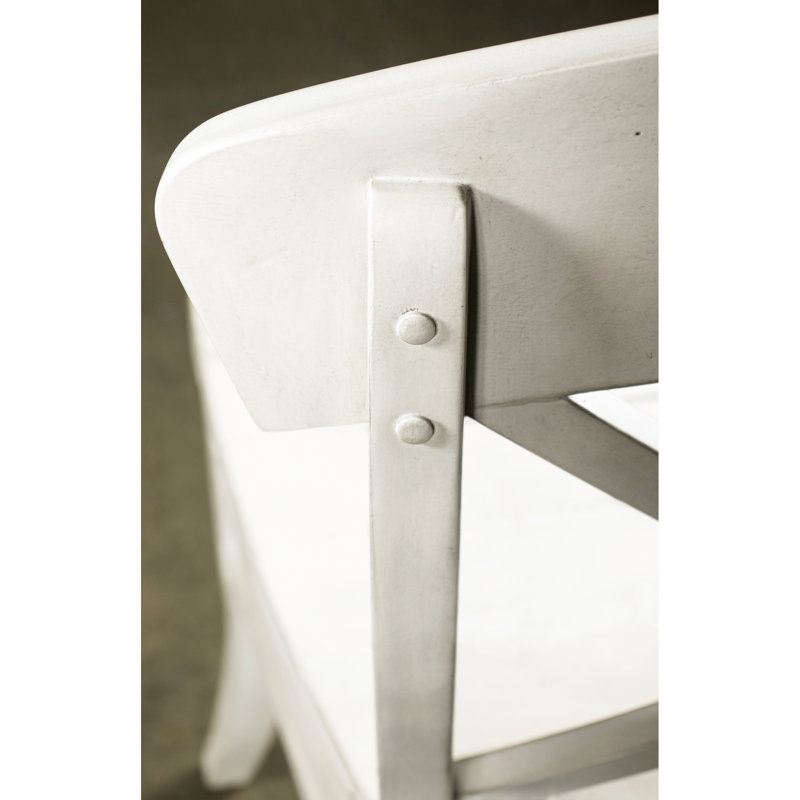 Dining Chairs, 2. Smoky White Finish. Saddle-Shaped Seat. Hardwood. 22"W X 23.82"D 40"H Side Chairs Of 2, Seats, Hardwood Construction. 40"H. Easy Assembly