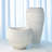 Baleen Cachepot-Ivory w/Brown Edges