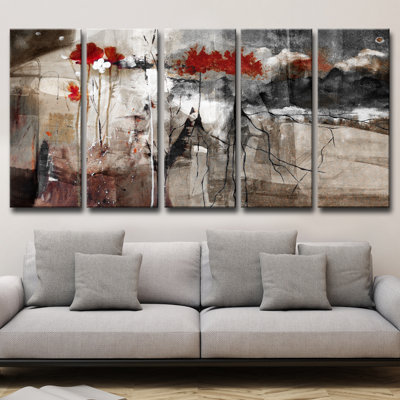 Abstract - 5 Piece Print on Canvas
