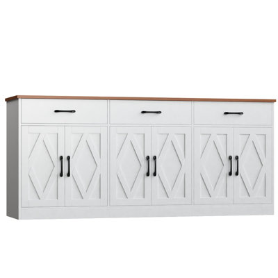 Armoire buffet de style campagnard Bedie