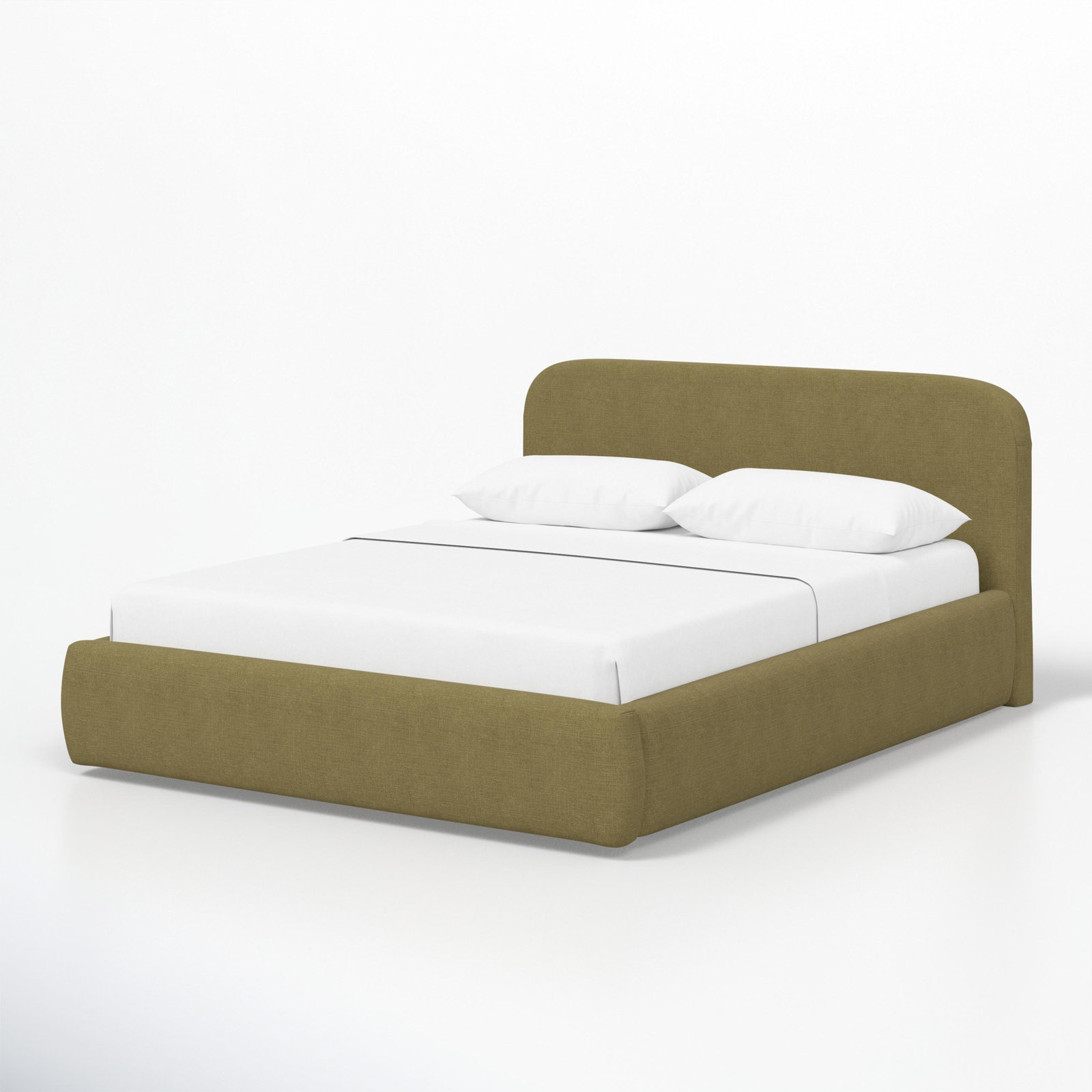 Daphne 37" Platform Bed, King, Green