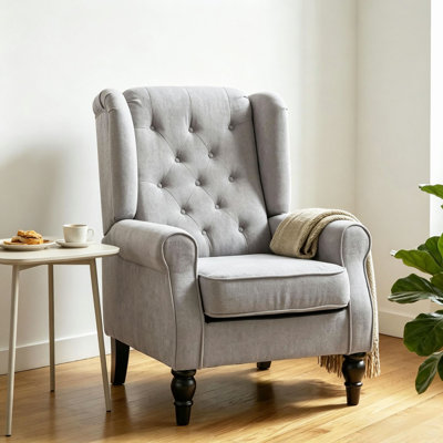 Fauteuil de lecture à haut dossier, fauteuil d'appoint, fauteuil d'appoint capitonné (seulement)